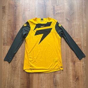 Shift Blue Label Risen Jersey Yellow Sz L Motorcross